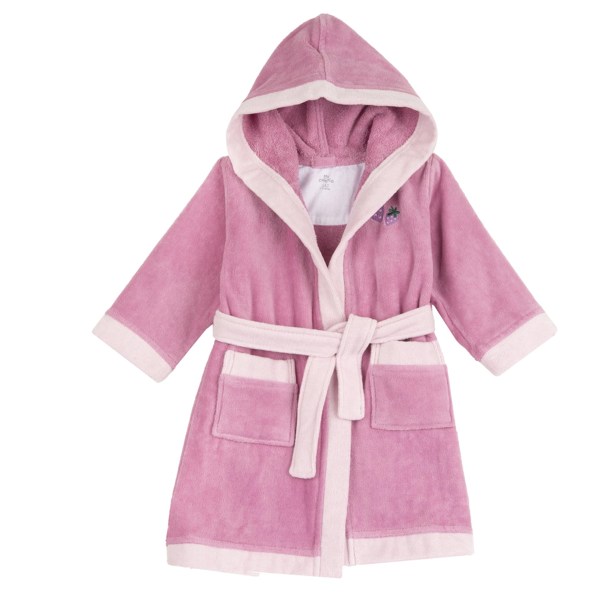 chicco-bademantel-kinder-6-jahre-frottee-rosa-schwimmbad image 1