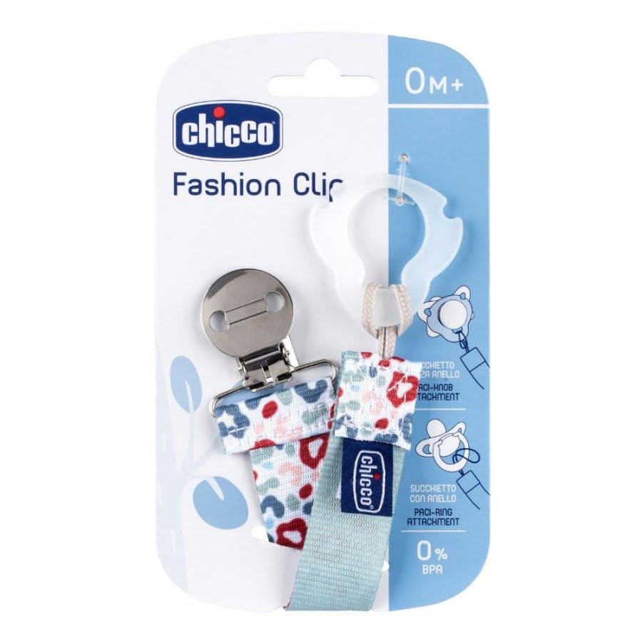 chicco-schnullerclip-gr-n-neutral-schnullerkette-2-in-1 image 1