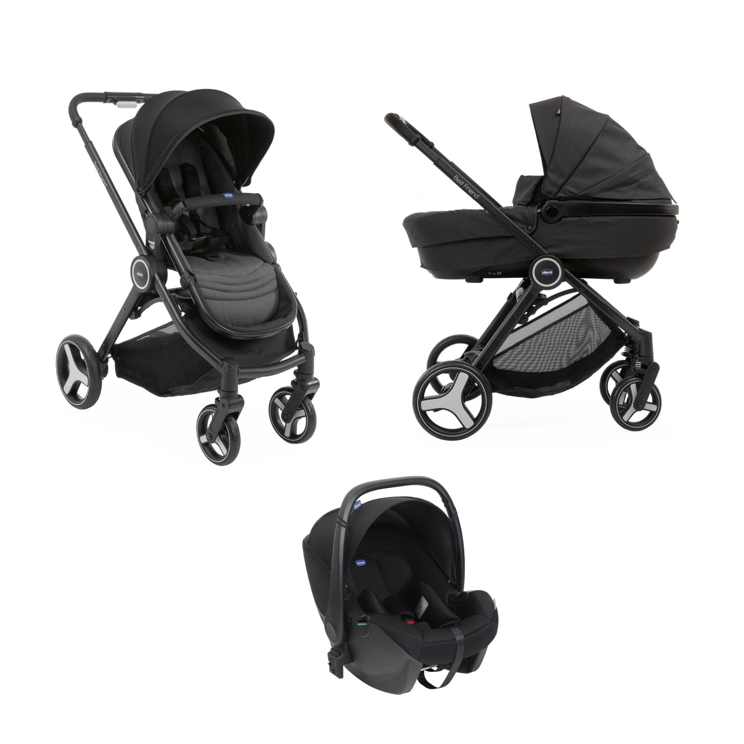 chicco-trio-best-friend-kinderwagen-3in1-schwarz image 1