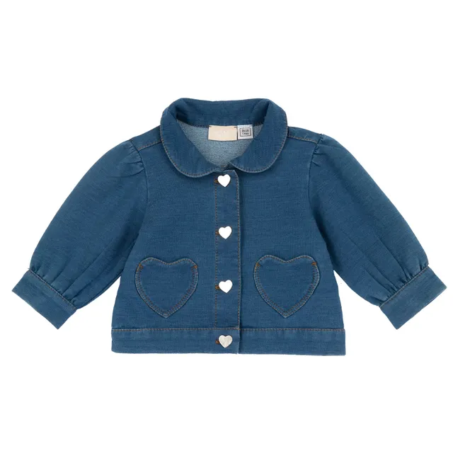 chicco-m-dchen-jeansjacke-denim-jacke-9-monate-babykleidung image 1