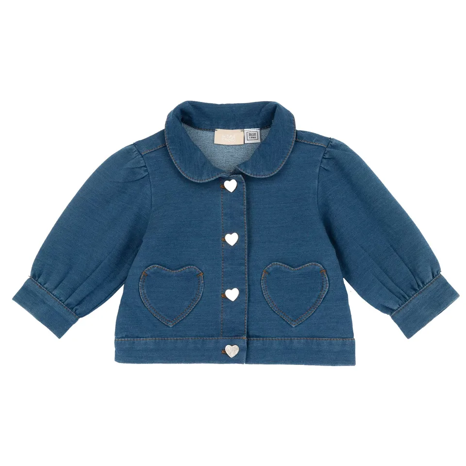chicco-m-dchen-jeansjacke-denim-jacke-9-monate-babykleidung image 1
