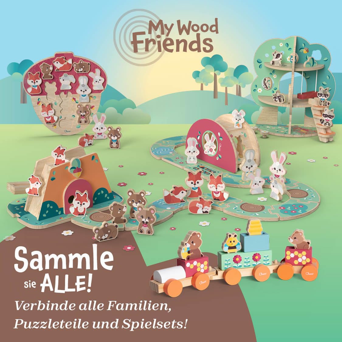 chicco-my-wood-friends-teddyb-r-zug-holzspielzeug-ab-2-j image 6