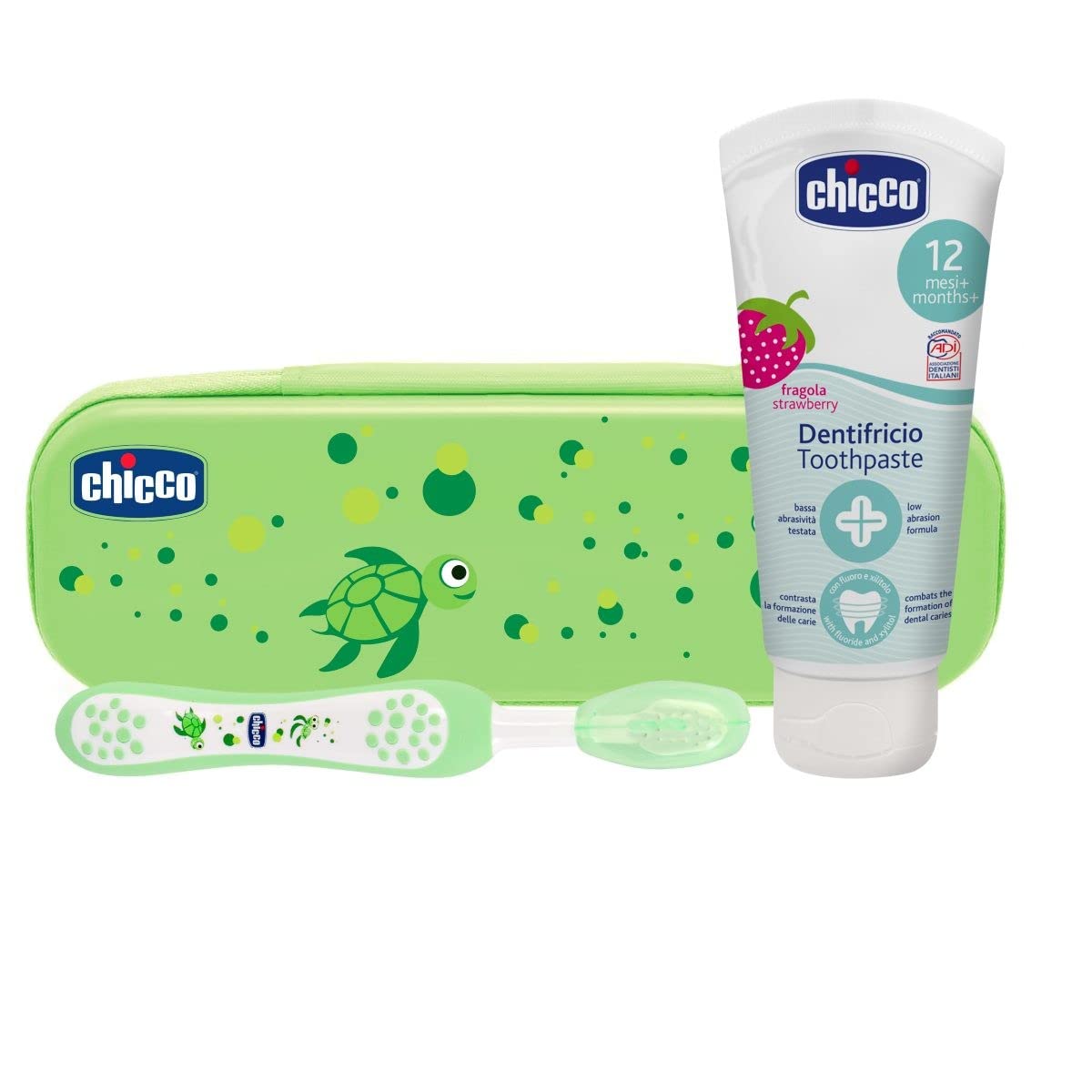 chicco-oral-set-rosa-zahnb-rste-zahnpasta-erdbeere image 3