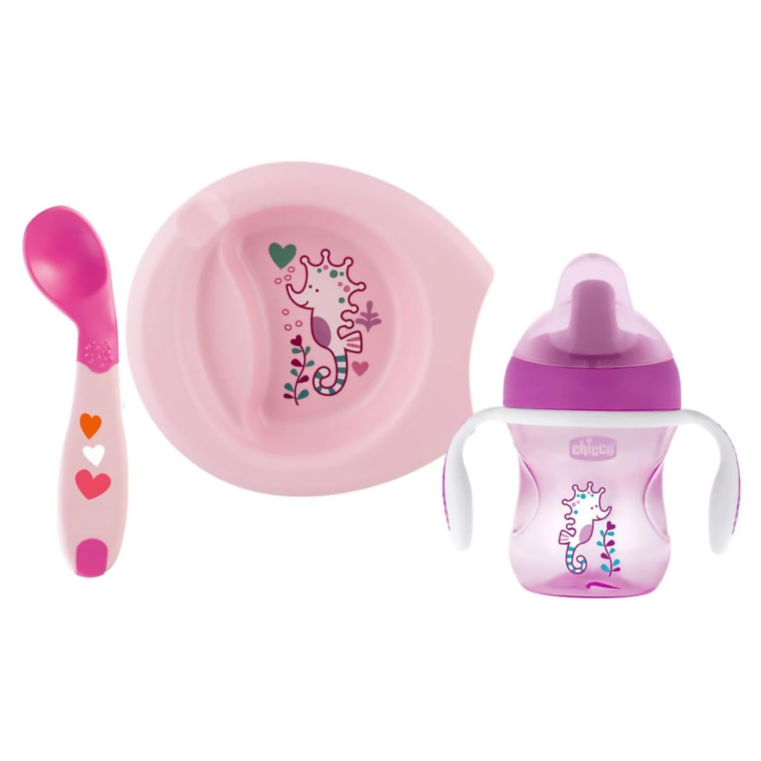 chicco-geschenkset-6-geschirrset-teller-becher-l-ffel image 1
