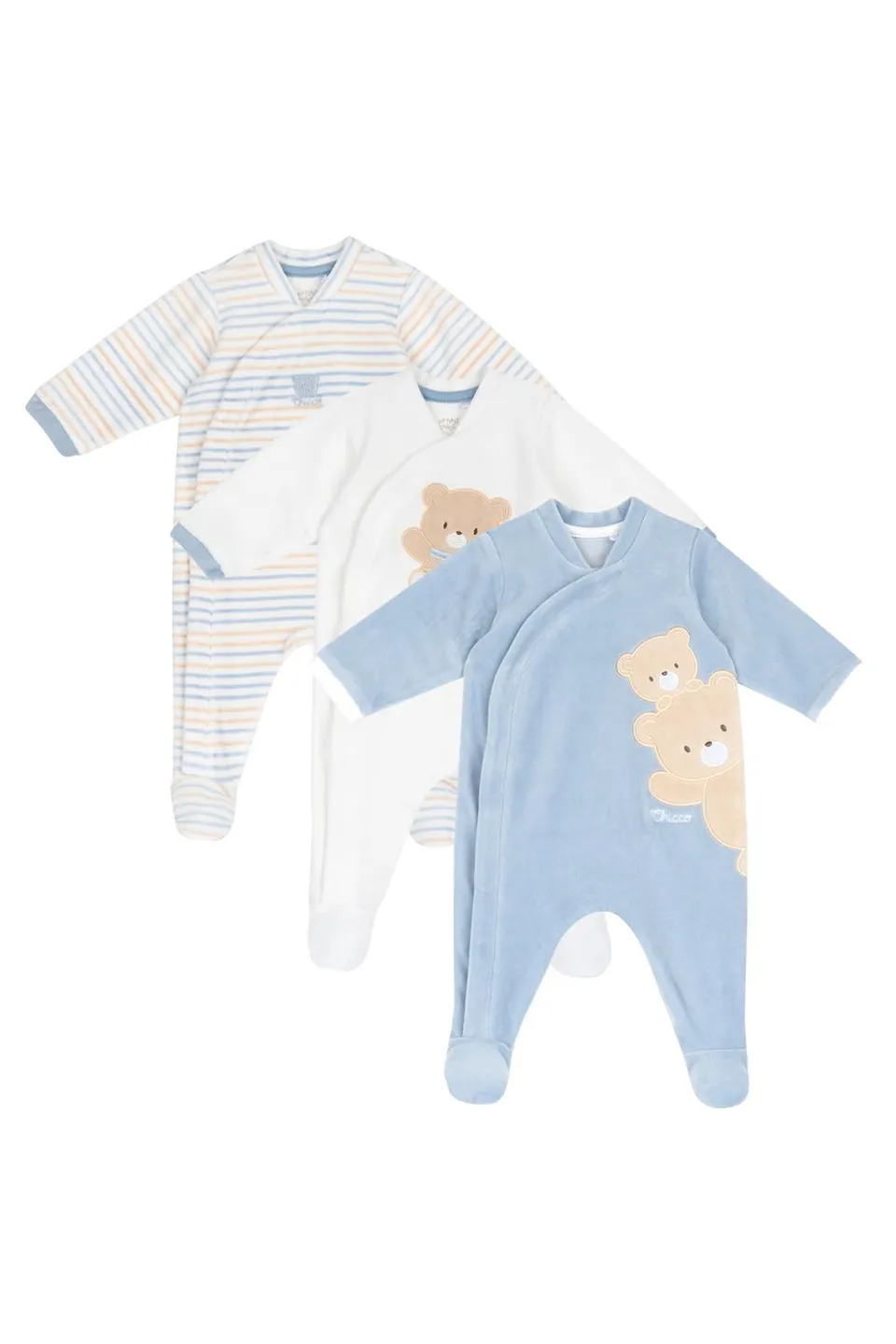 chicco-nicki-strampler-jungen-3er-set-0-24-m-mit-f-chen image 1