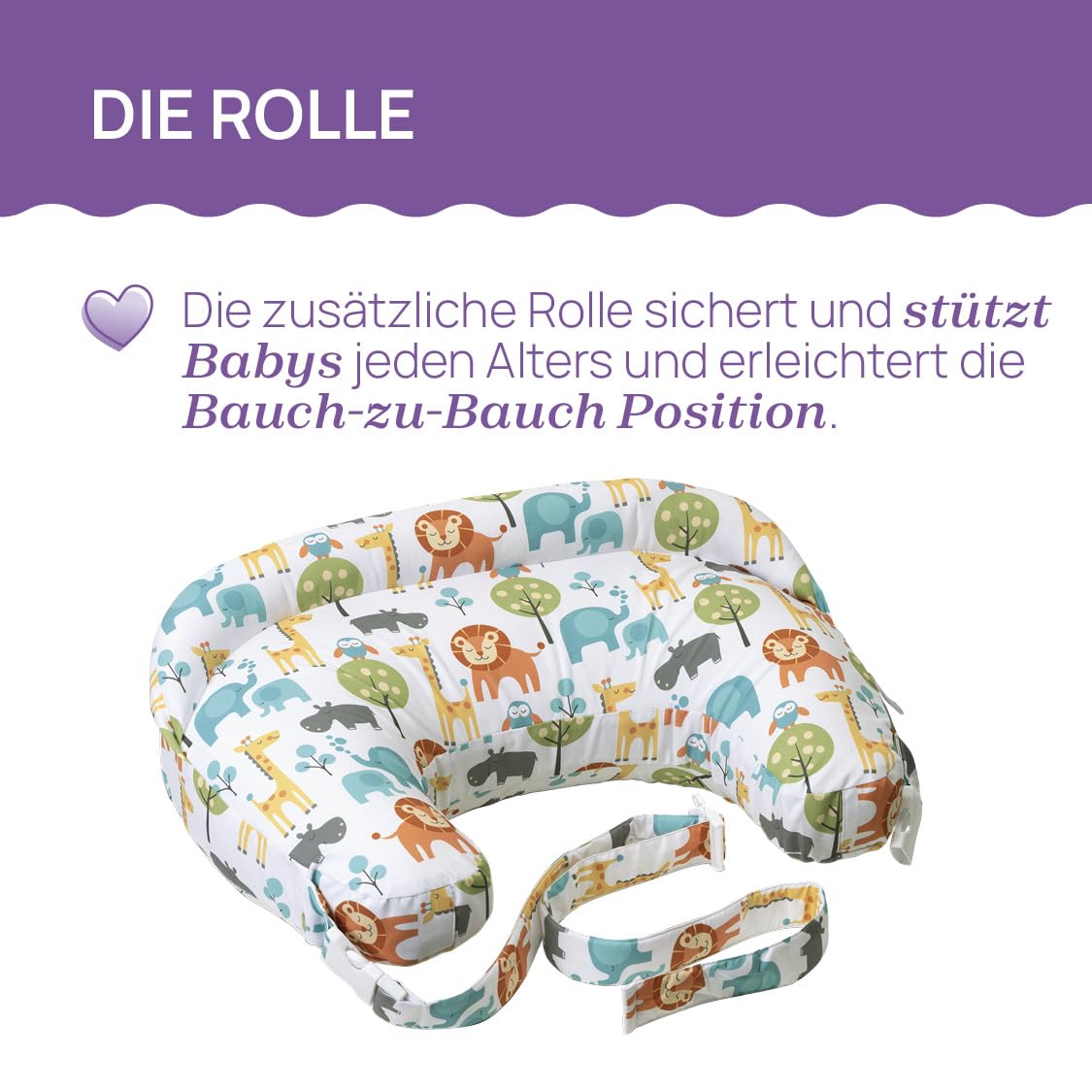 chicco-boppy-deluxe-stillkissen-peaceful-jungle-waschbar image 5