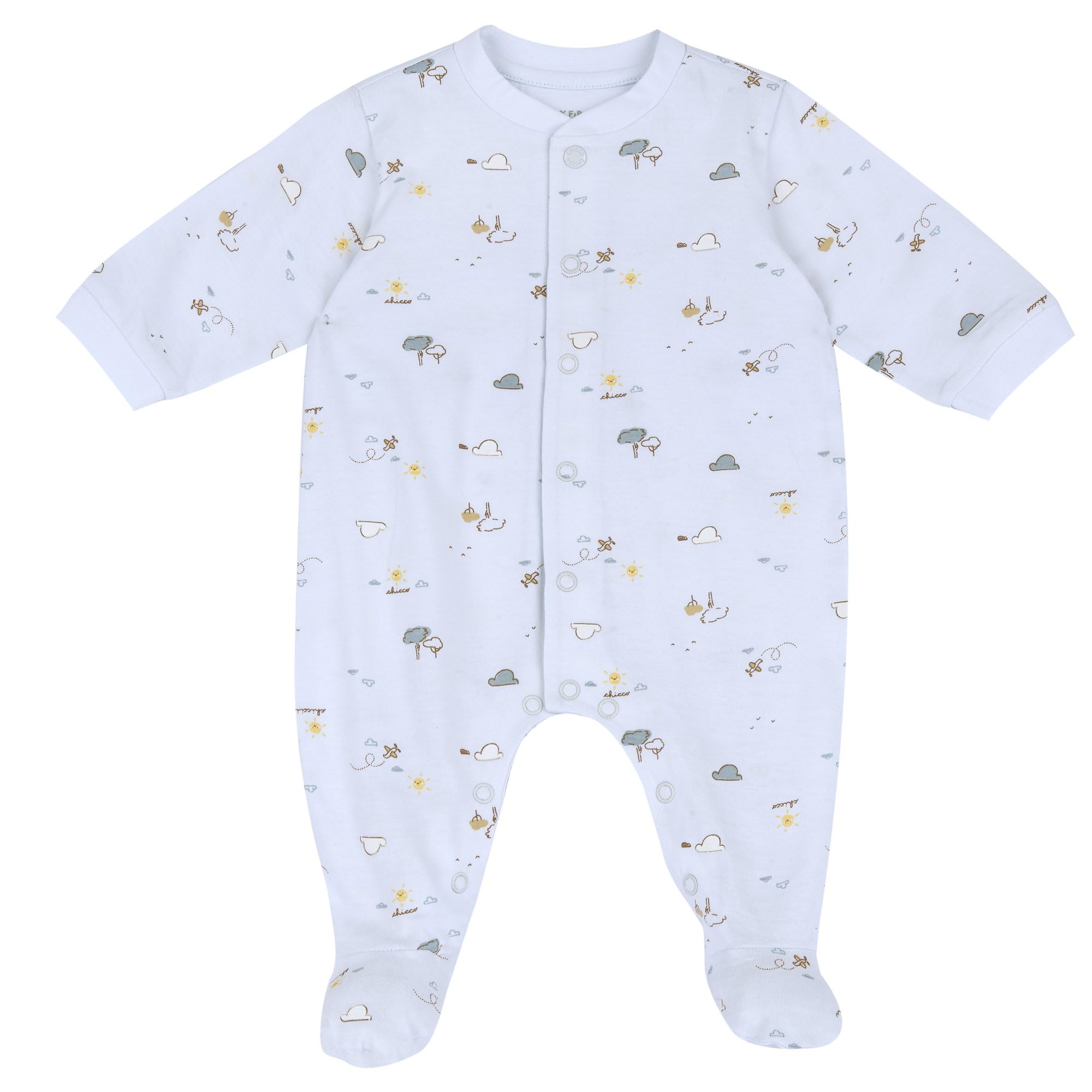 chicco-baby-strampler-baumwolle-6-monate-unisex-hellblau image 1