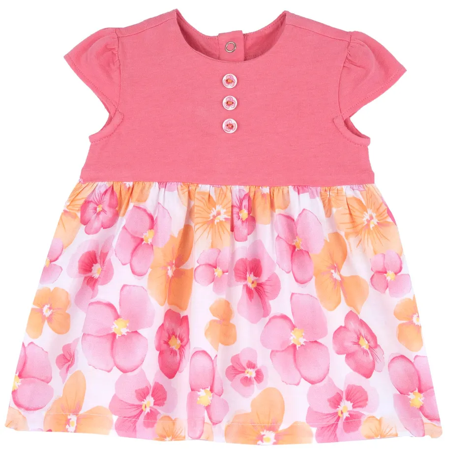 chicco-m-dchen-kurzarmkleid-baumwolle-3-monate-mehrfarbig image 1