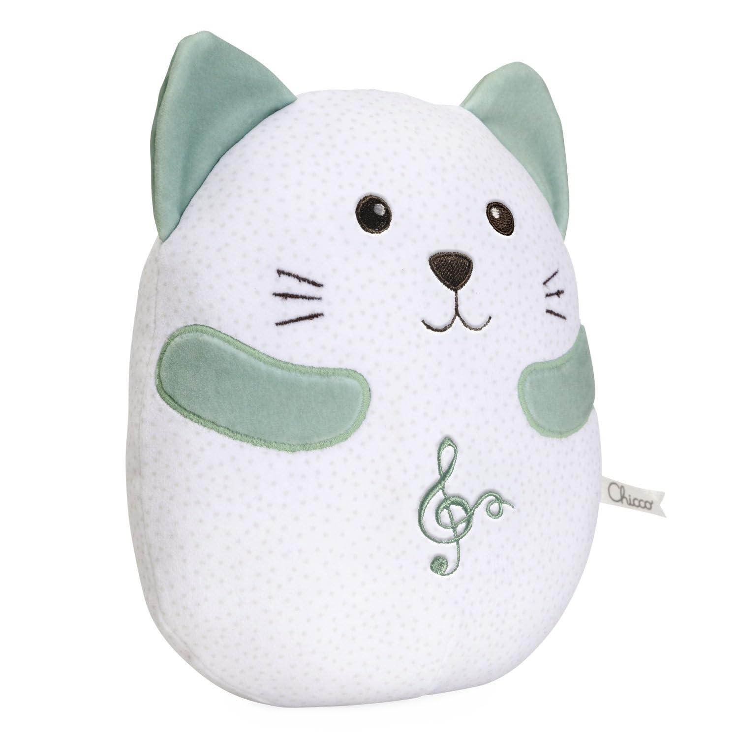 chicco-schnurrende-katze-gr-n-pl-schtier-ab-0-monate image 2