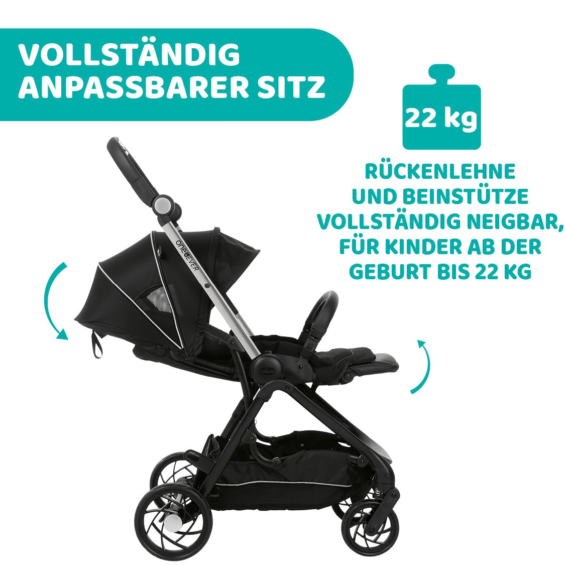 chicco-one4ever-kinderwagen-0-4-jahre-schwarz-22-kg image 6