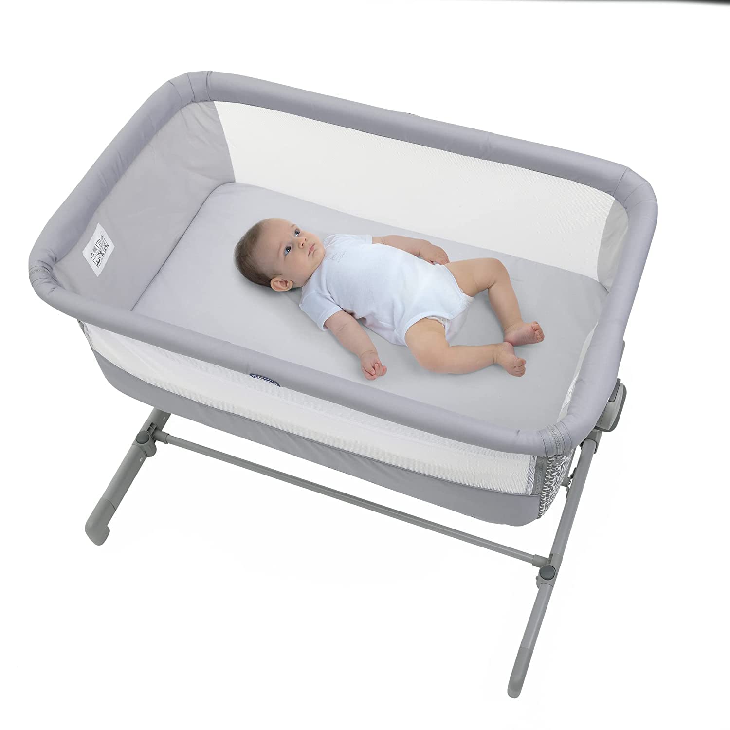 chicco-next2me-go-beistellbett-hellgrau-mit-matratze image 4