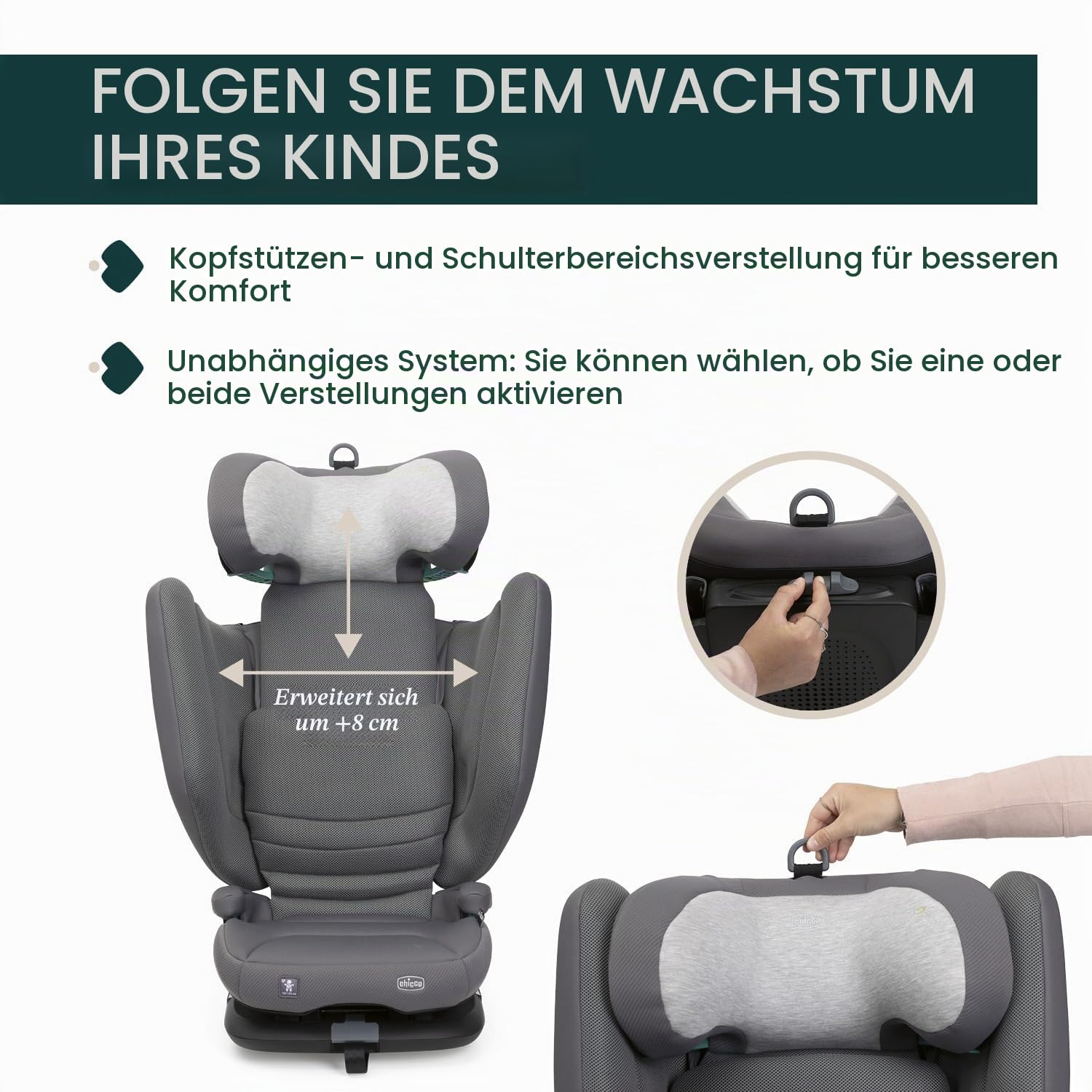 chicco-fold-go-s-i-size-kindersitz-100-150-cm-grau image 3