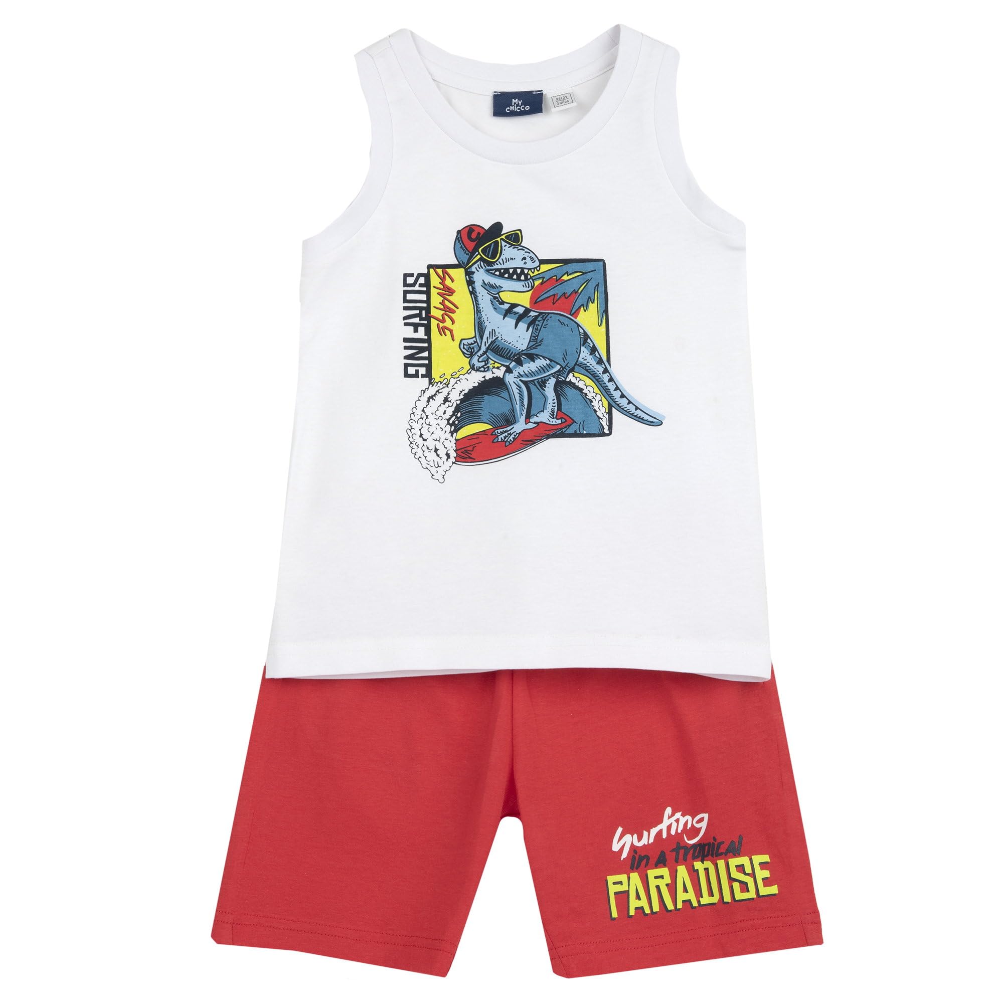 chicco-jungen-set-unterhemd-und-shorts-3-jahre-gelb-blau image 6
