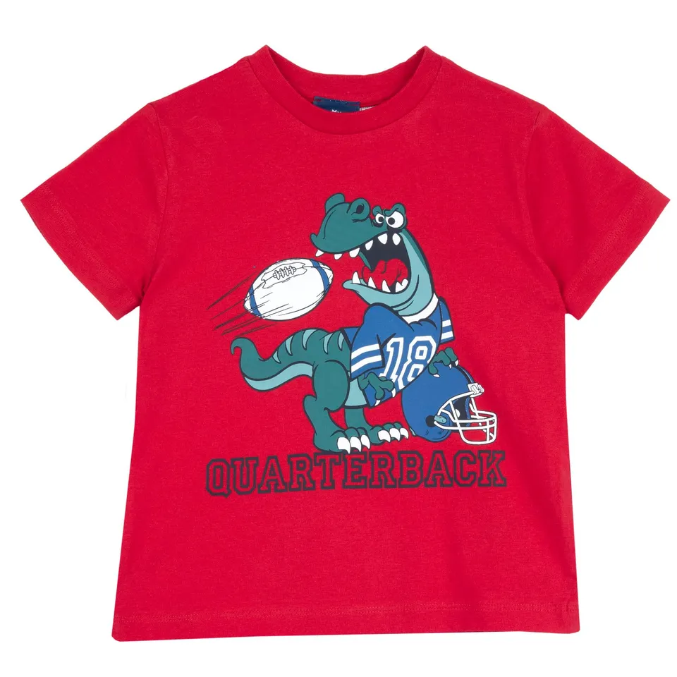 chicco-jungen-t-shirt-rot-4-jahre-kurzarm image 1