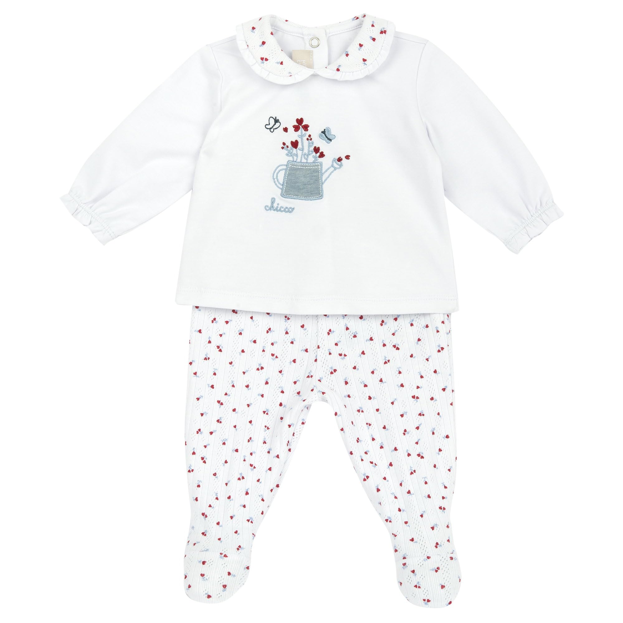 chicco-baby-set-t-shirt-leggings-6-monate-baumwolle-wei image 6