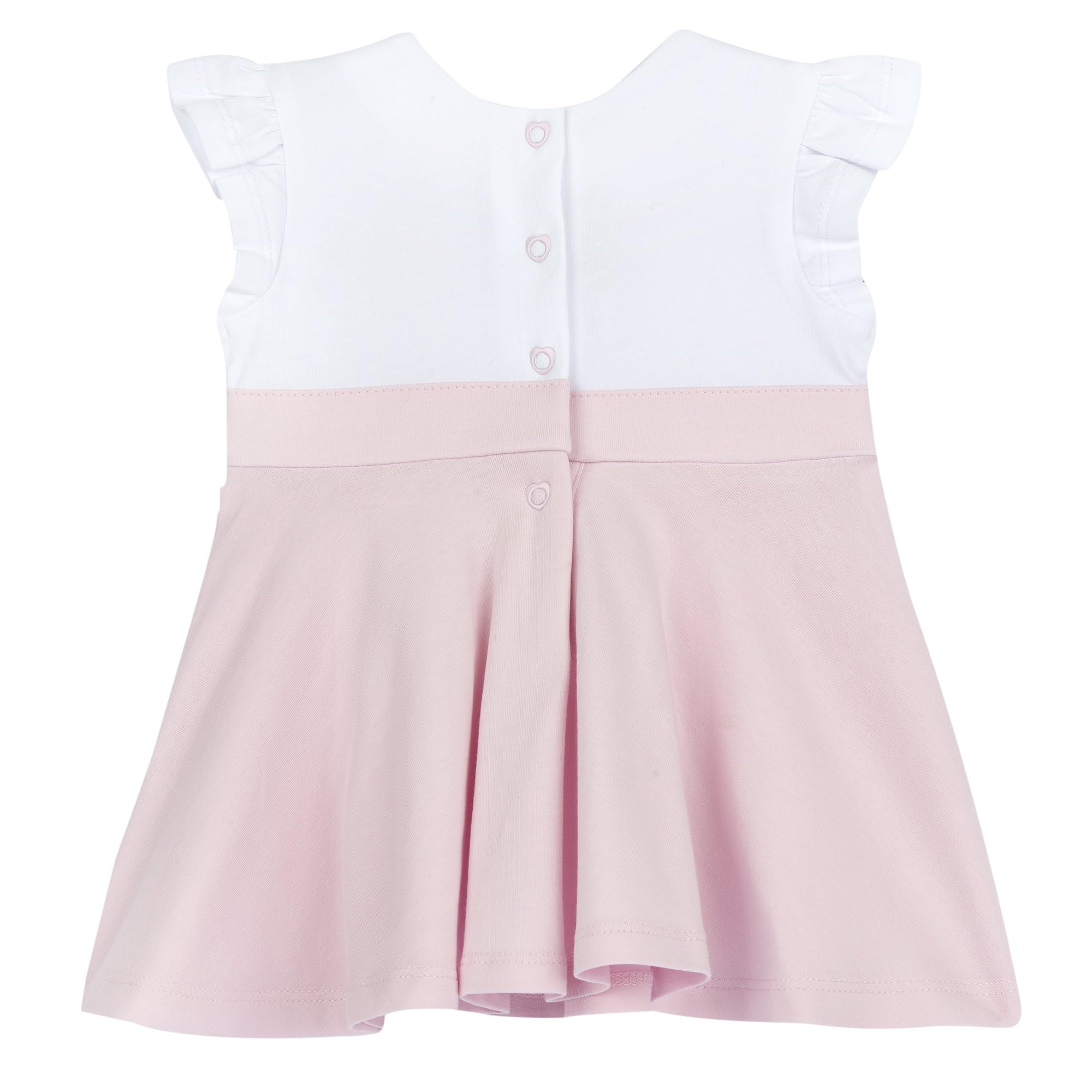 chicco-m-dchen-kleid-kurzarm-baumwolle-rosa-9-monate-festkleid image 3