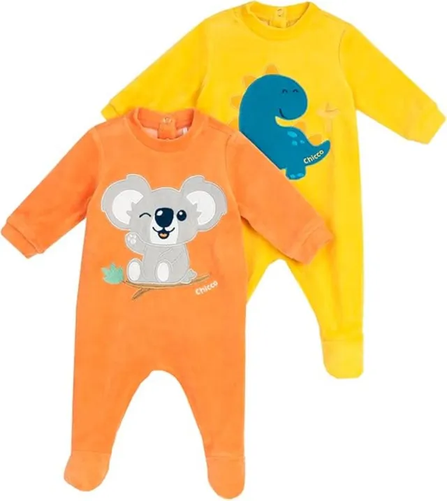 chicco-chenille-strampler-jungen-set-mit-fu-azurblau-winter image 1