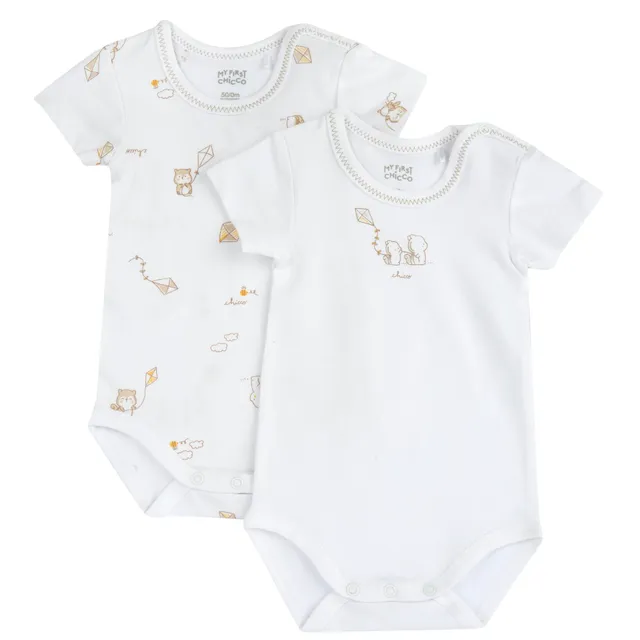 chicco-baby-body-set-kurzarm-bodys-3-monate-2er-set-weich image 1