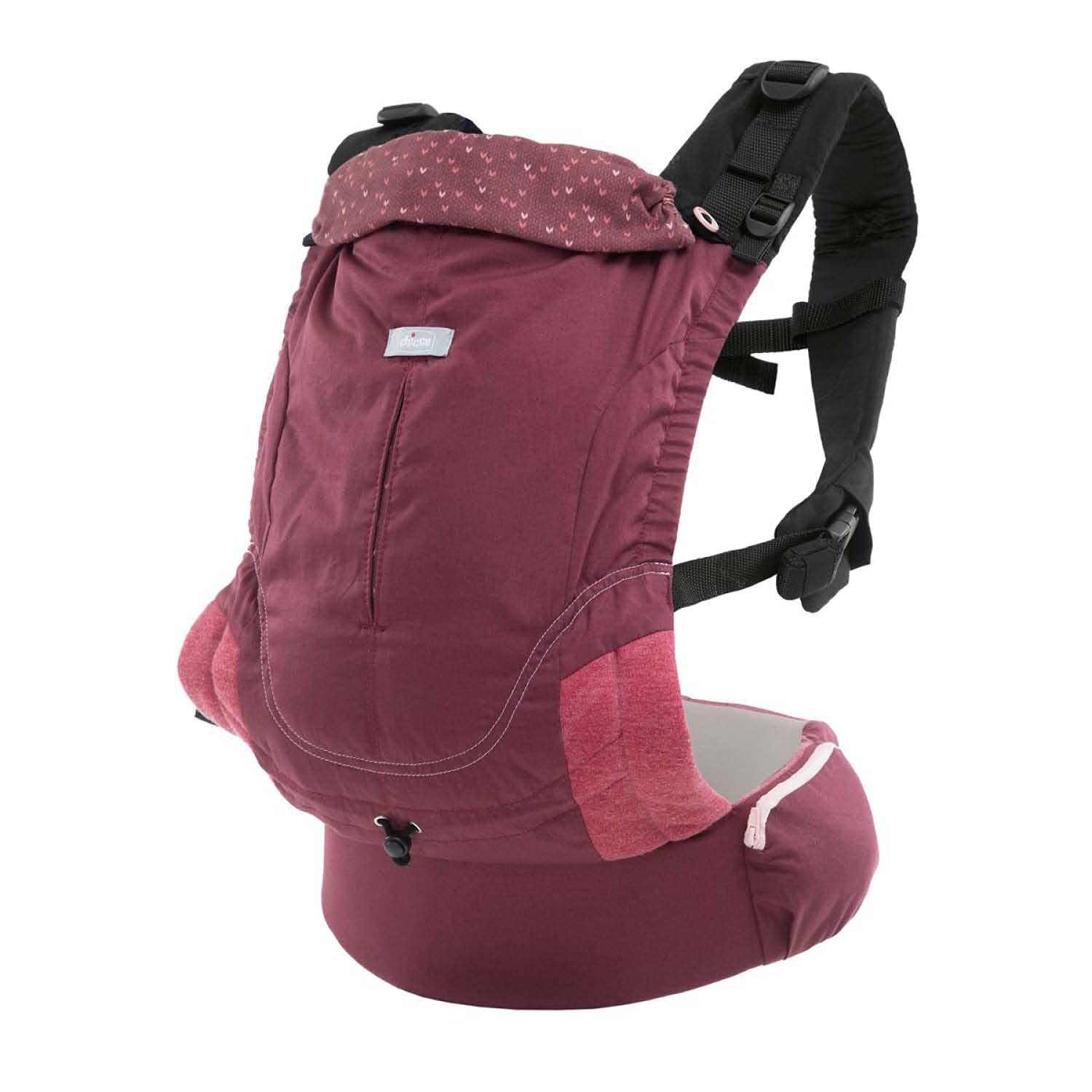 chicco-myamaki-fit-babytrage-baumwolle-burgundy-powder-15-kg image 1