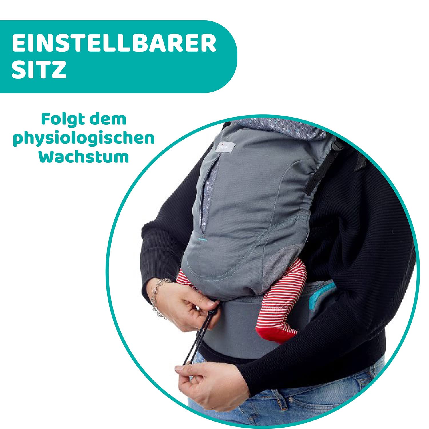 chicco-myamaki-fit-babytrage-baumwolle-cool-grey-15-kg image 5