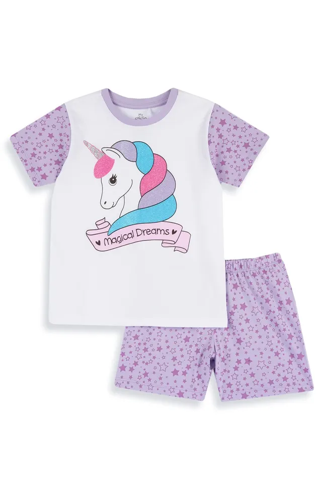 chicco-einhorn-pyjama-kurz-baumwolle-8-jahre-lila image 1