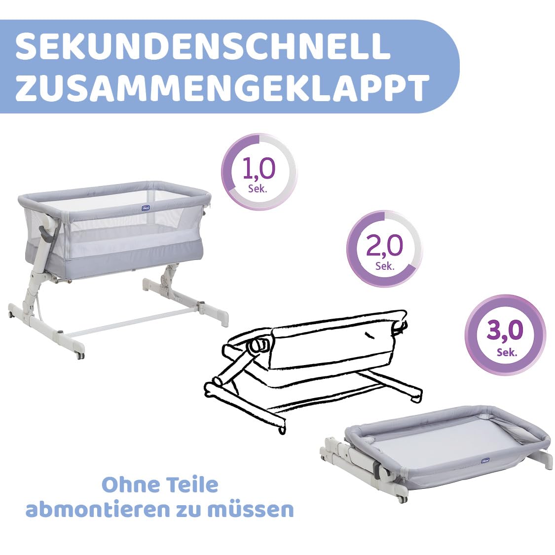 chicco-next2me-pop-up-beistellbett-grey-mist-matratze image 3