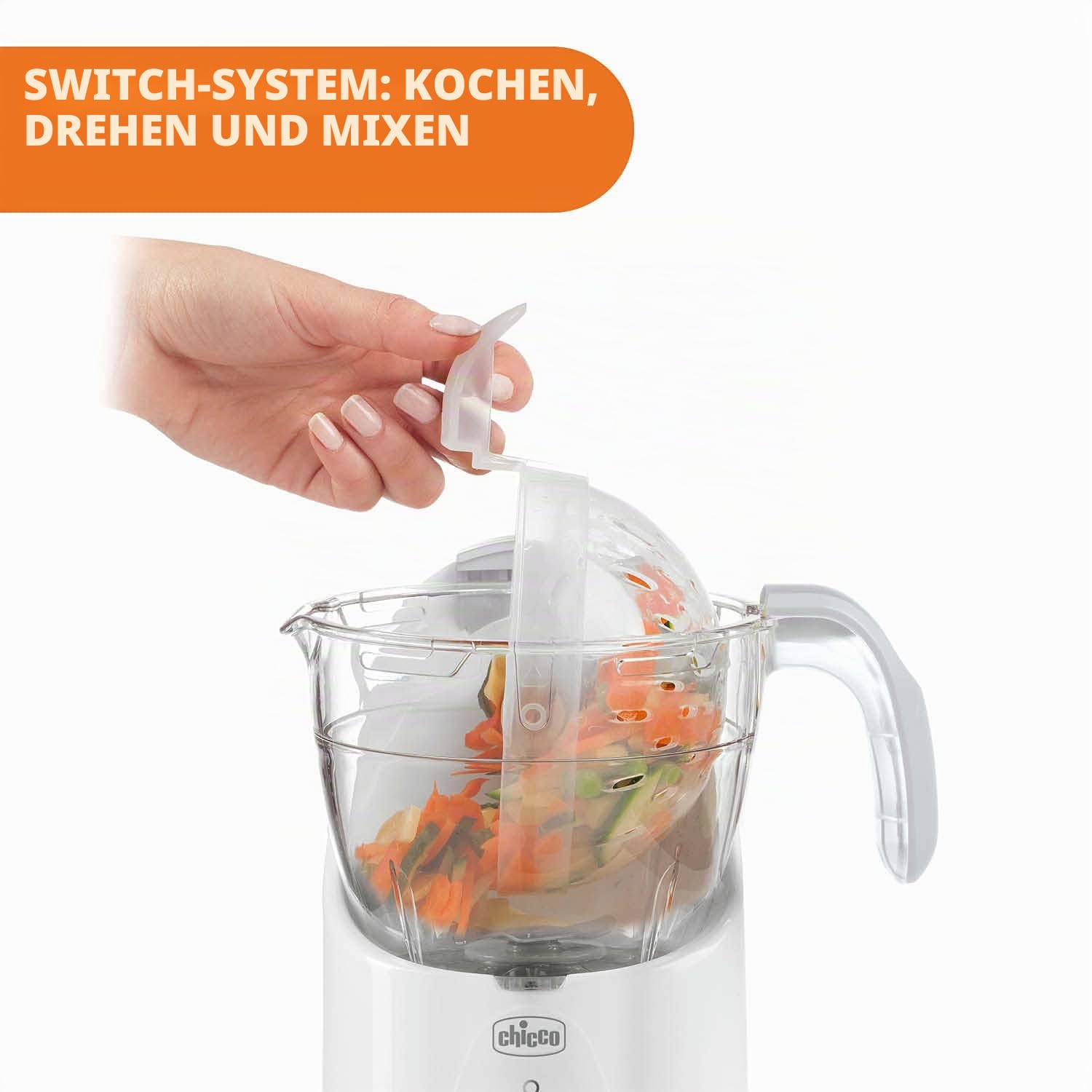 chicco-easy-meal-babynahrungszubereiter-dampfgarer-mixer image 5
