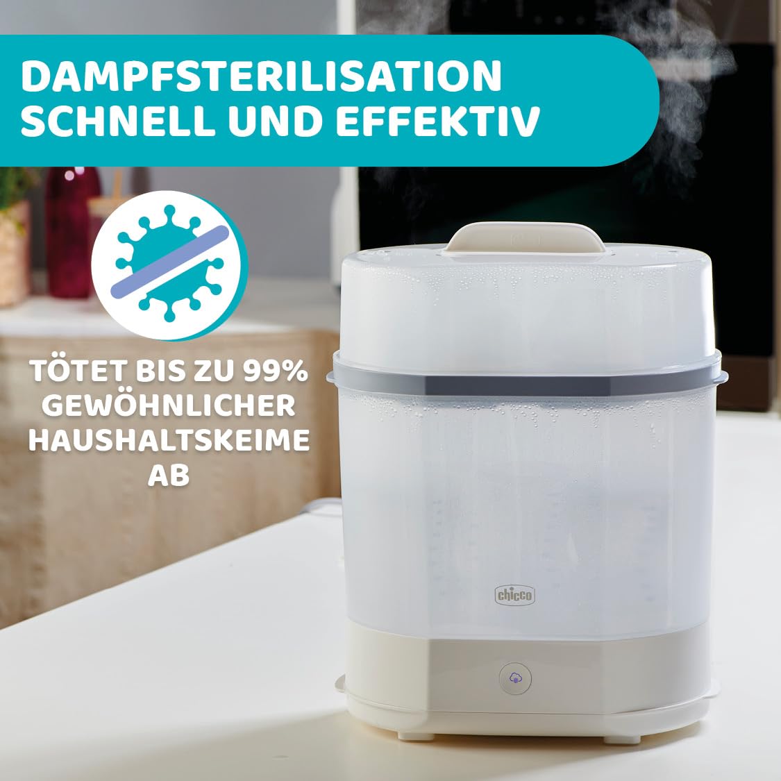 chicco-dampfsterilisator-3-in-1-babyflaschen-mikrowelle-6x330-ml image 2