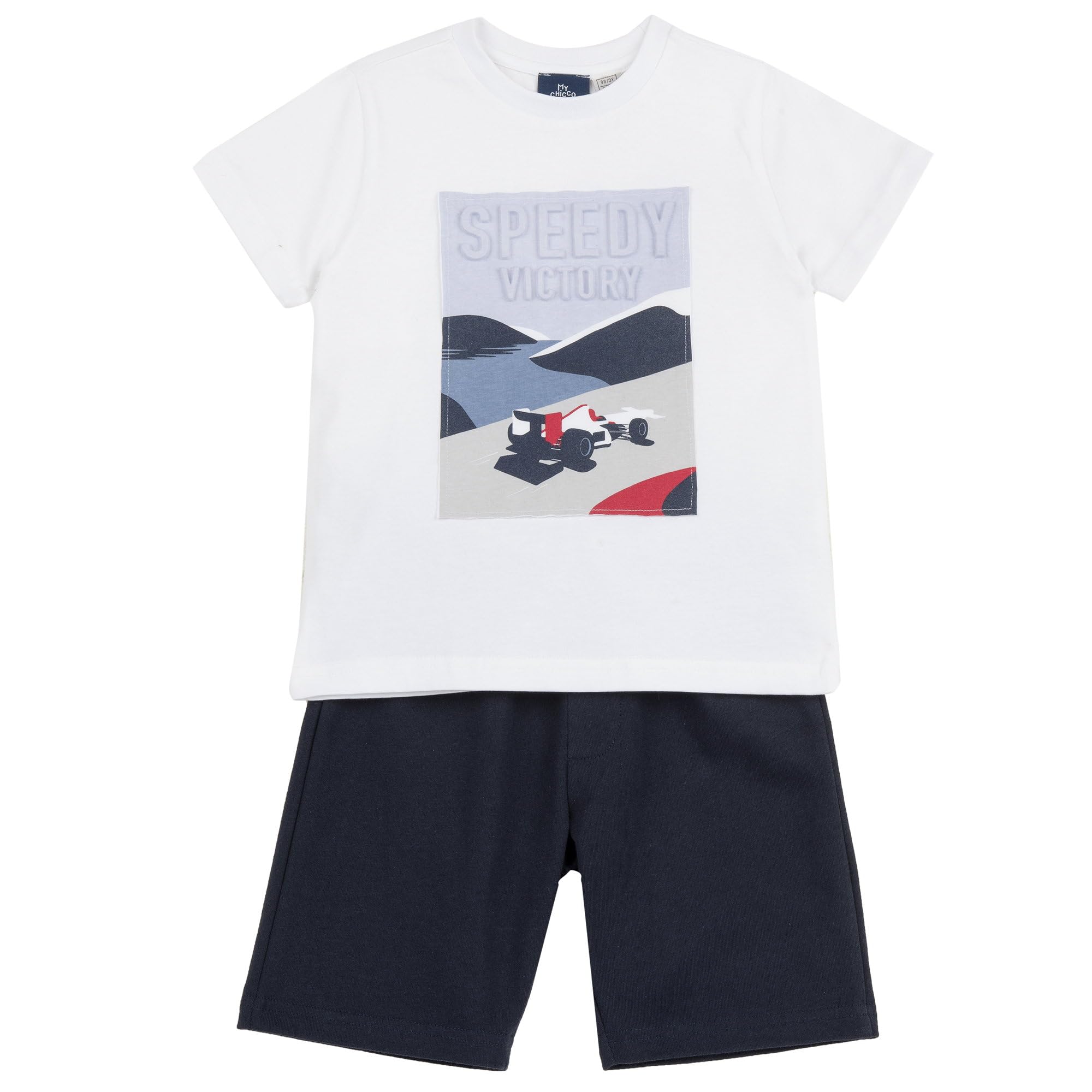 chicco-jungen-set-t-shirt-shorts-kinderkleidung-3-jahre-weicher-stoff image 1