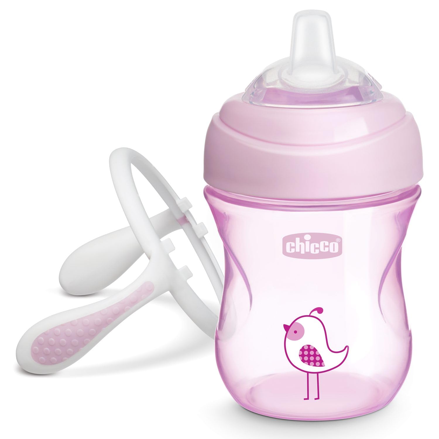 chicco-transition-cup-trinklernbecher-200-ml-pink-ab-4-monaten image 1