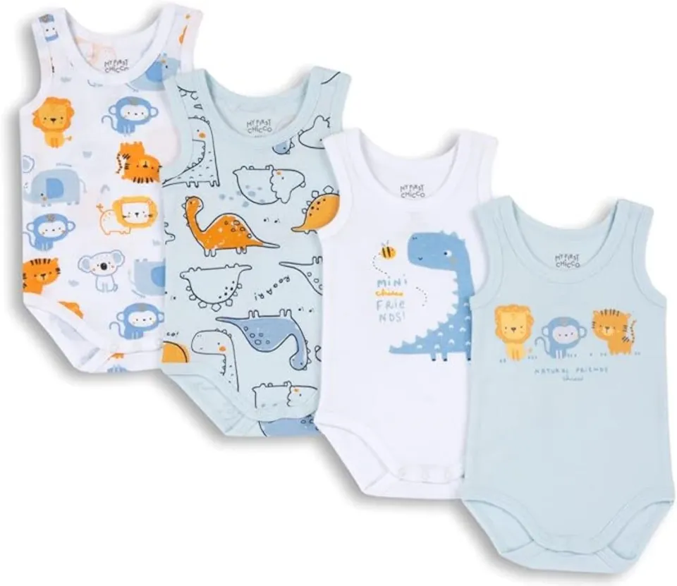 chicco-baby-bodys-4er-set-rmellos-baumwolle-6-monate image 1