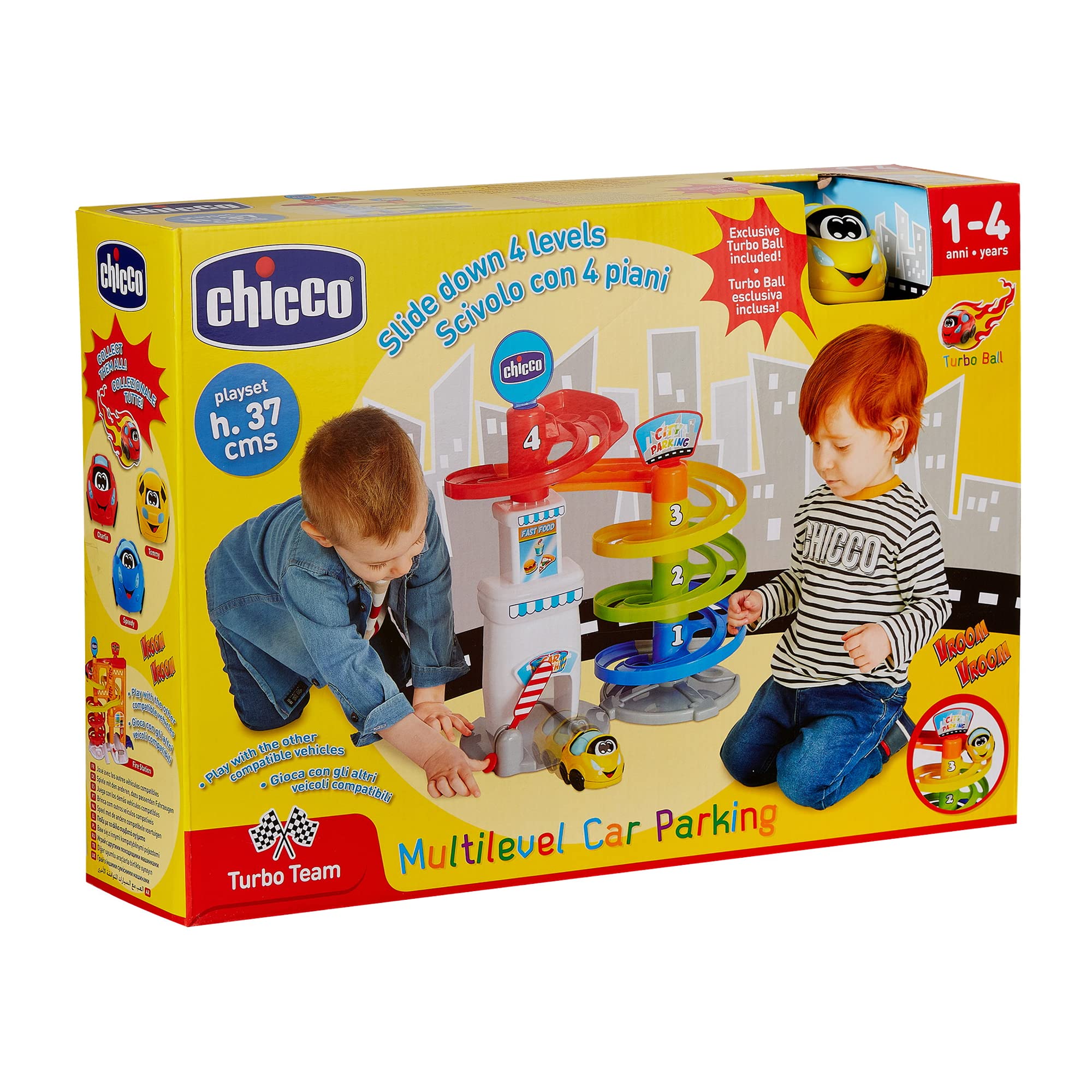 chicco-turbo-ball-parkhaus-kugelbahn-mit-auto-ab-1-jahr image 6