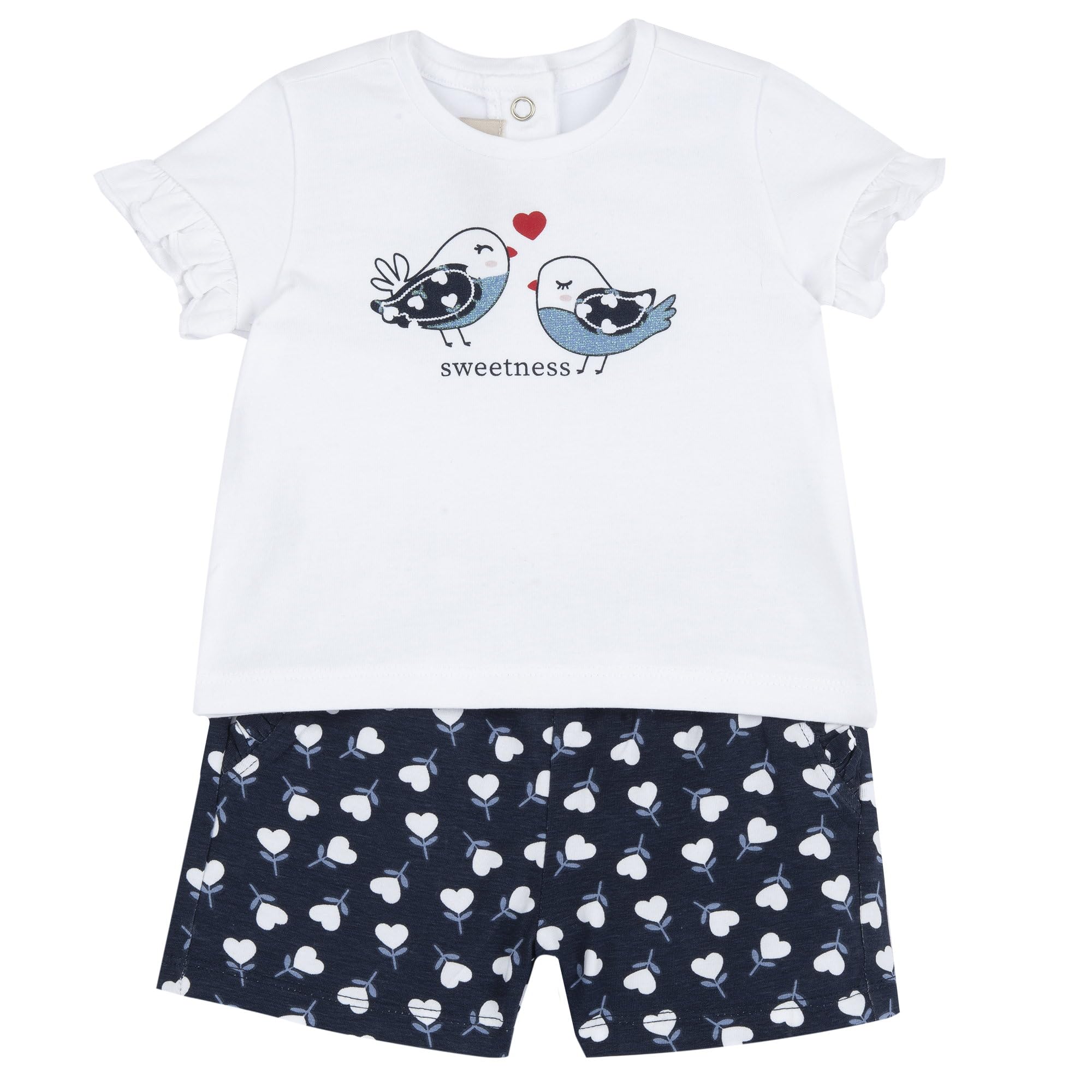 chicco-baby-m-dchen-set-t-shirt-shorts-mehrfarbig image 1