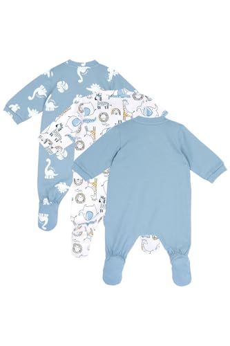 chicco-strampler-3er-set-baumwolle-blau-0-3-monate image 8