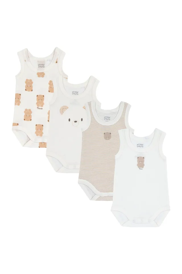 chicco-baby-body-rmellos-0-3-monate-4er-set-baumwolle image 1