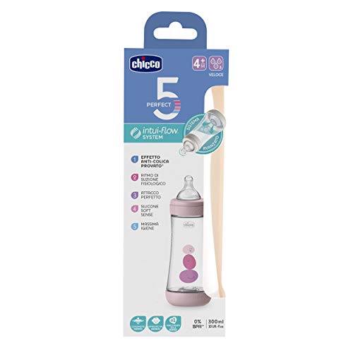 chicco-perfect-5-babyflasche-300ml-pink-4-monate image 5