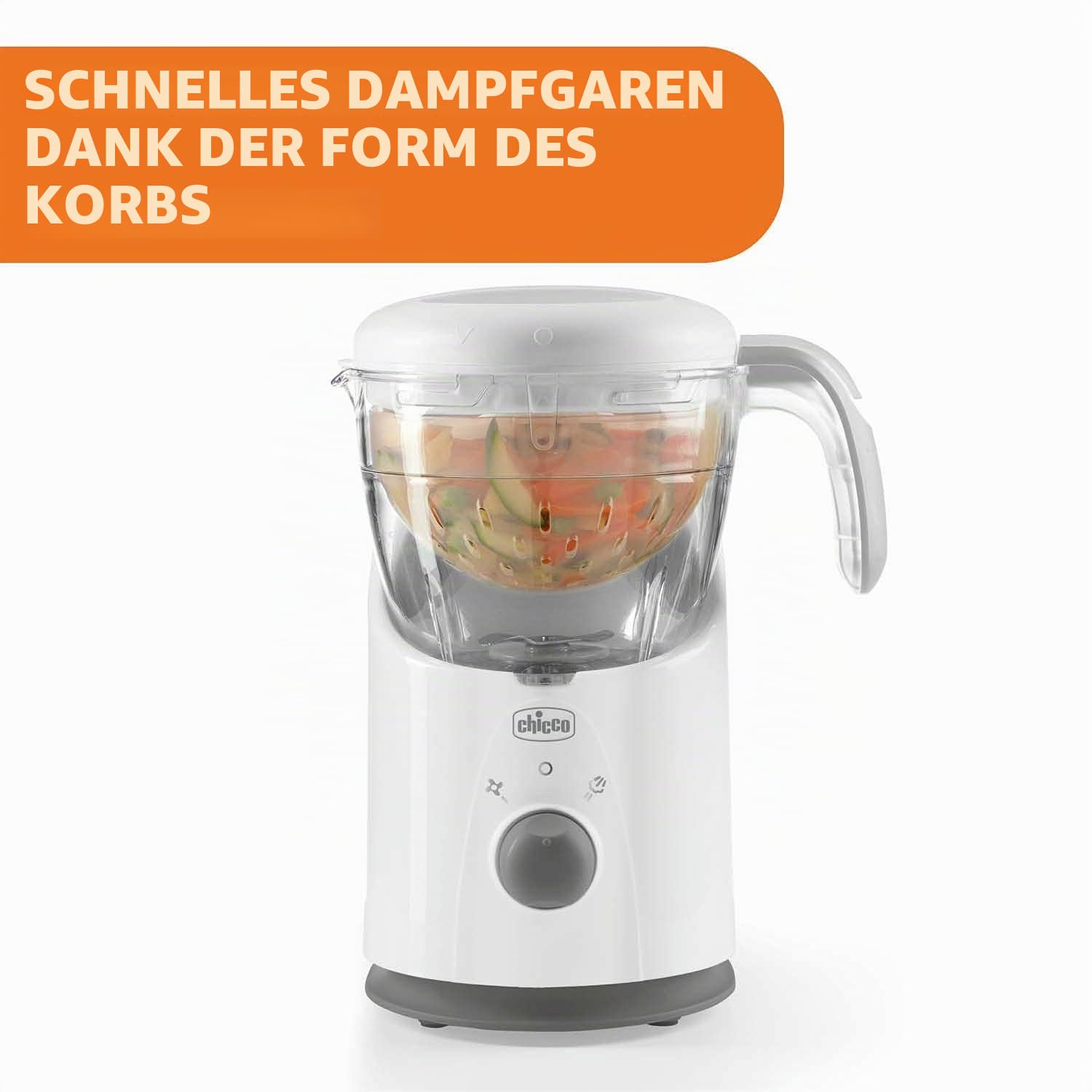 chicco-easy-meal-babynahrungszubereiter-dampfgarer-mixer image 3