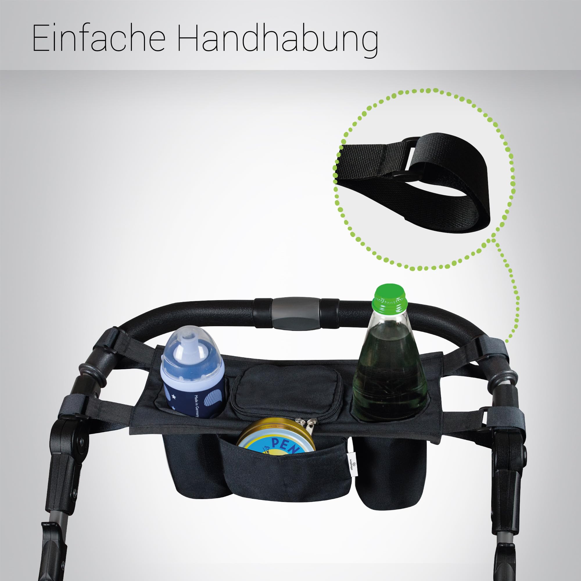 bergsteiger-organizer-basic-kinderwagen-tasche-universal-schwarz image 3