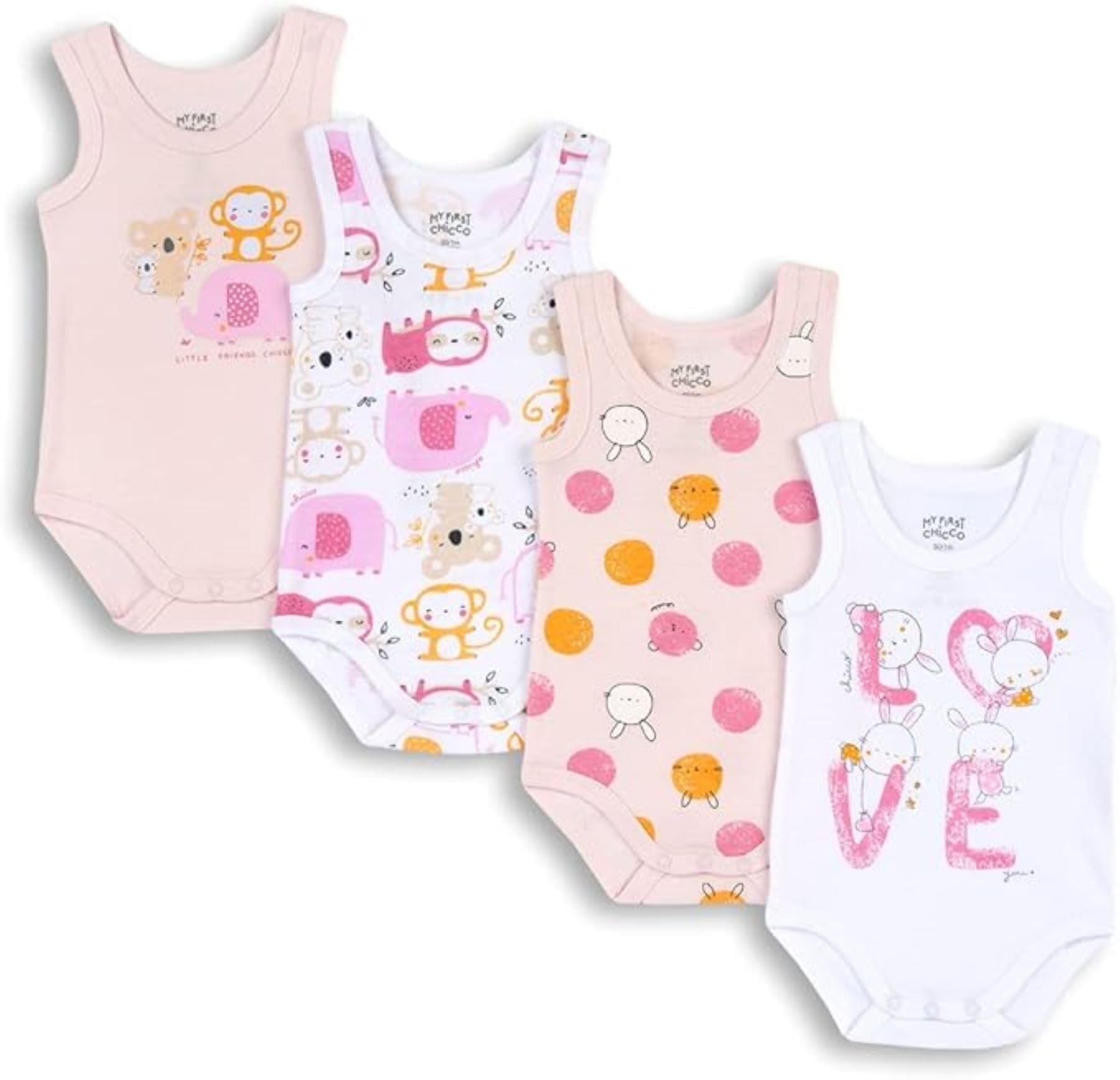 chicco-baby-bodys-m-dchen-9-monate-4er-set-baumwolle image 7