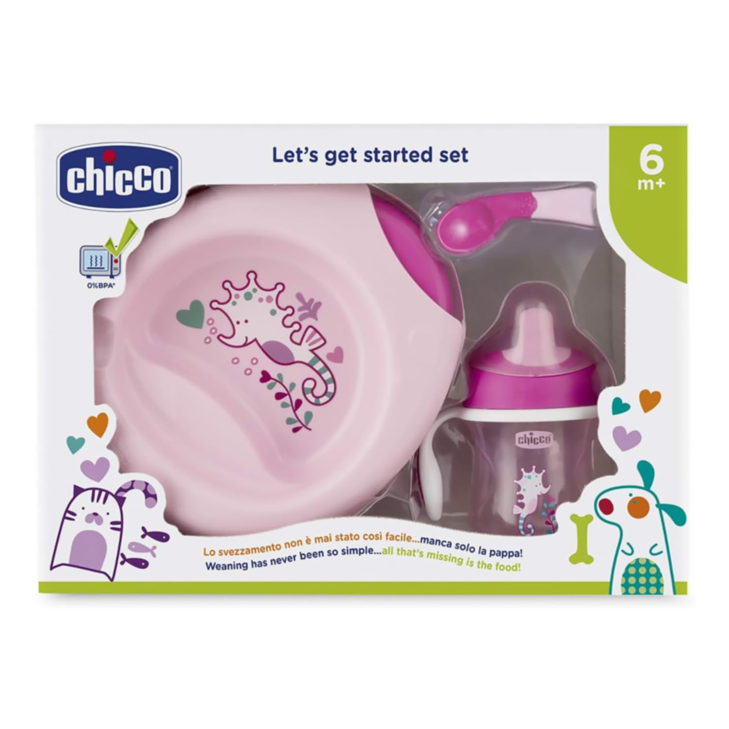 chicco-geschenkset-6-geschirrset-teller-becher-l-ffel image 2
