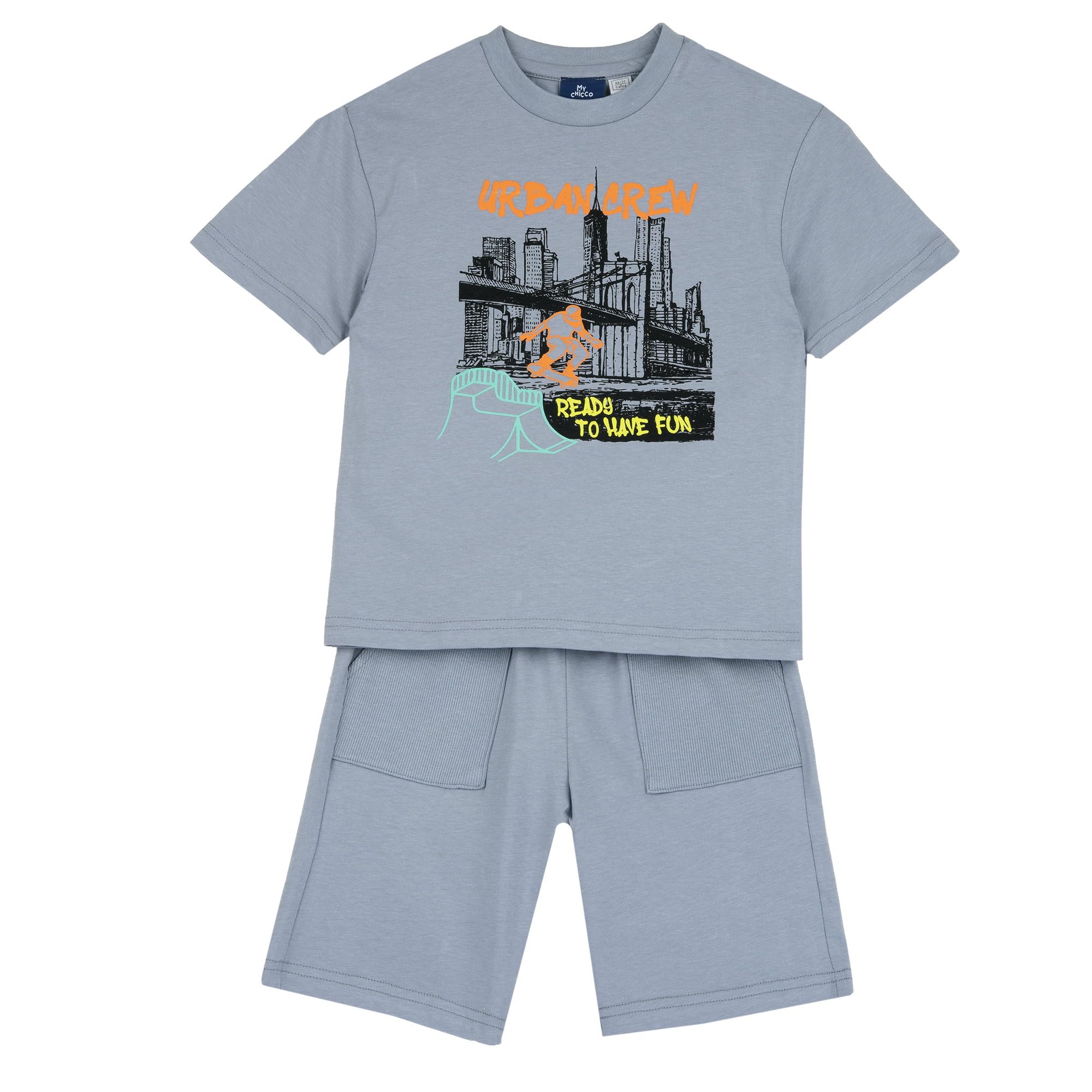chicco-jungen-set-t-shirt-shorts-kinderkleidung-7-jahre-weicher-stoff image 8