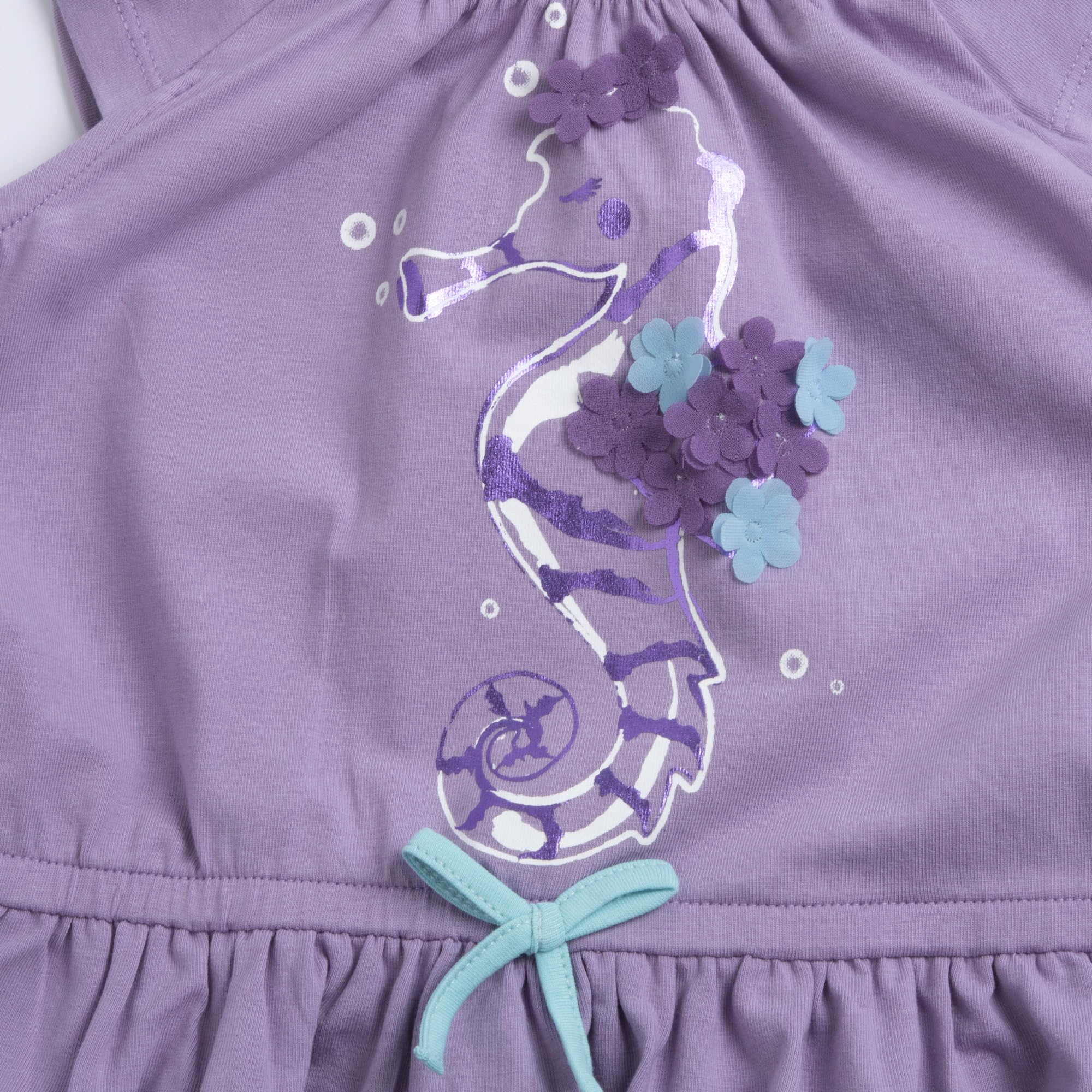 chicco-m-dchen-kleid-kurzarm-violett-leichte-baumwolle image 3