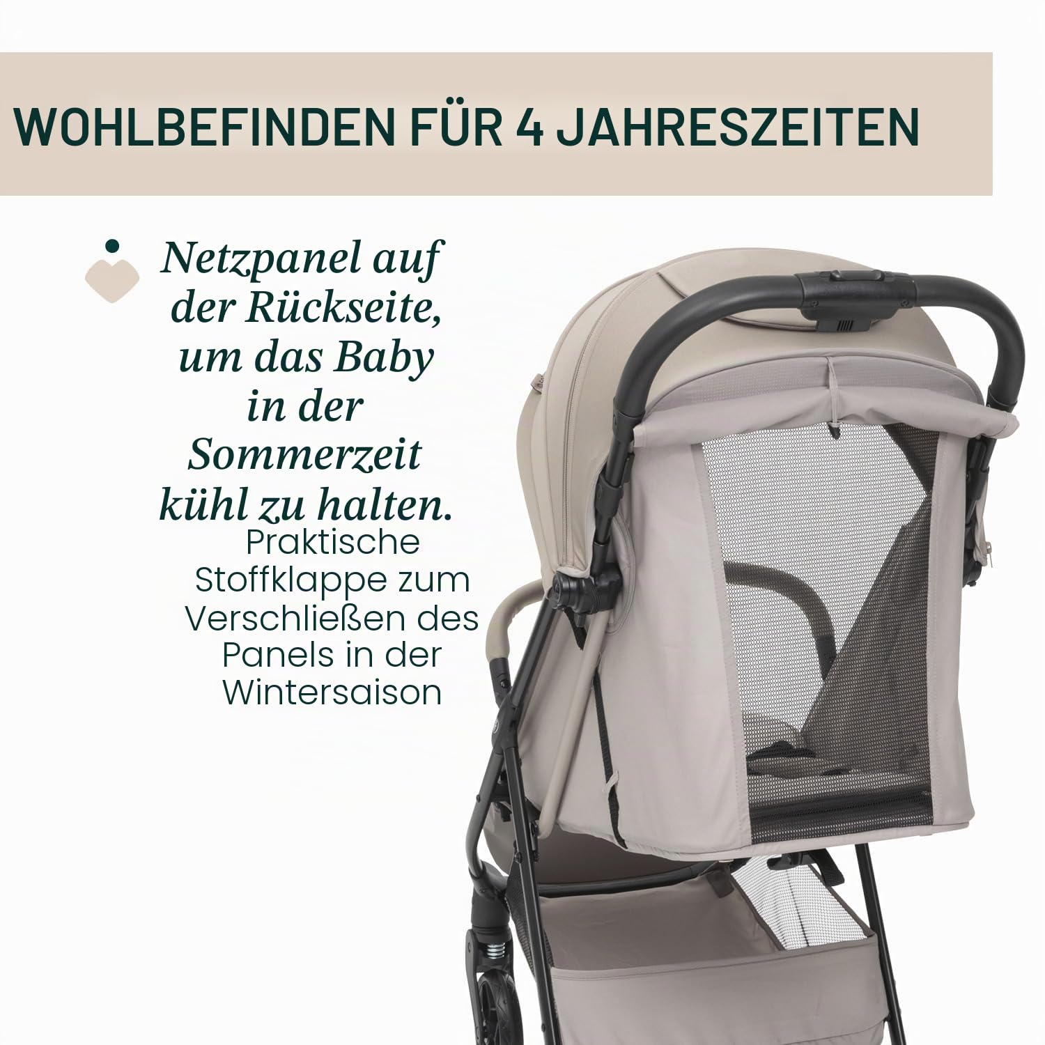 chicco-taormina-buggy-bio-baumwolle-beige-bis-22-kg-faltbar image 5