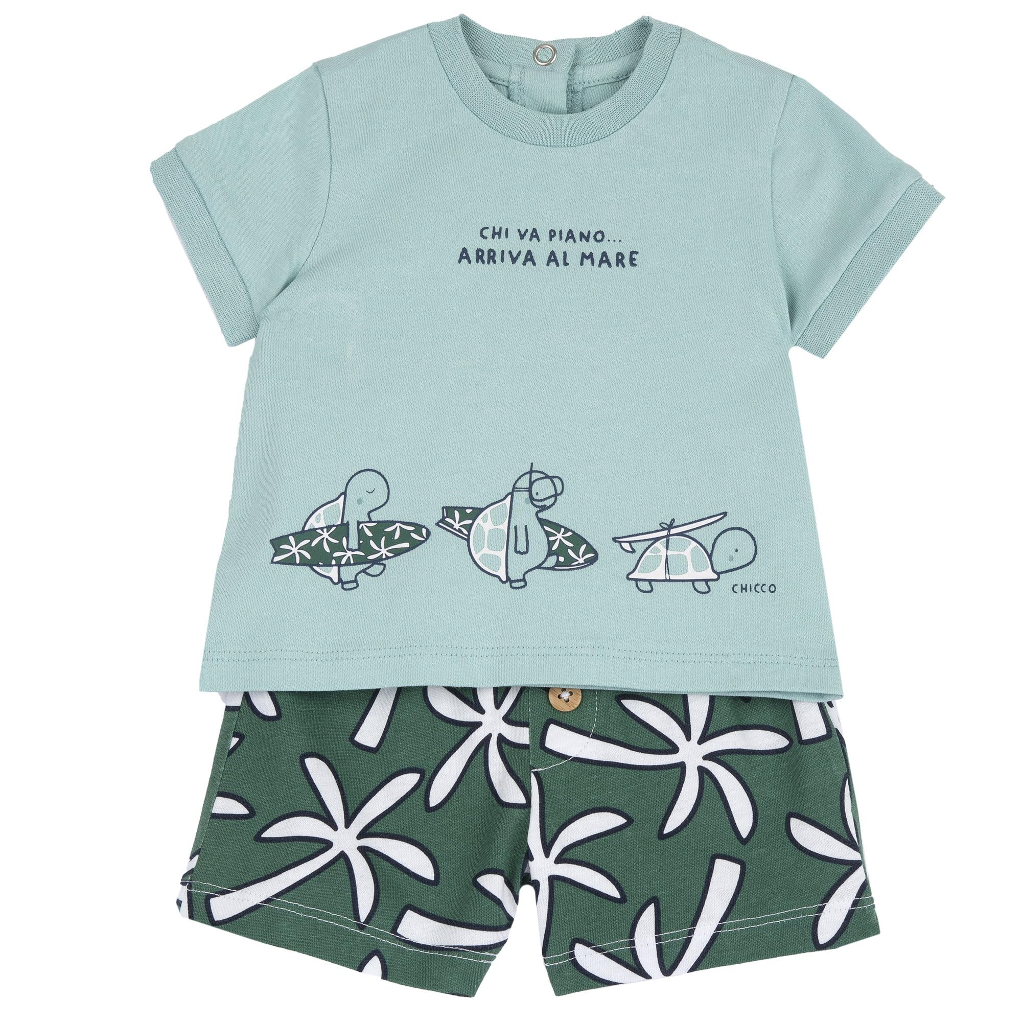 chicco-baby-set-t-shirt-shorts-jungen-9-monate-2 image 4