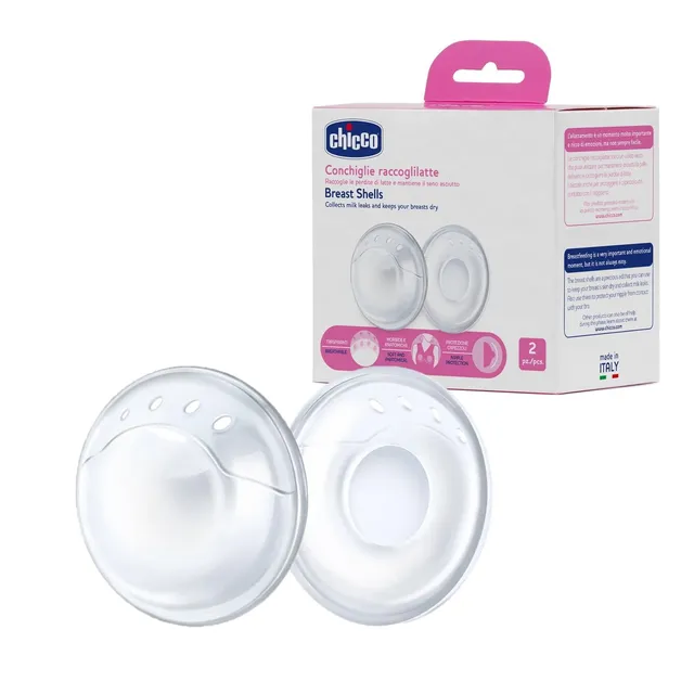 chicco-milchauffangschalen-silikon-2-st-ck-stillen-weich image 1