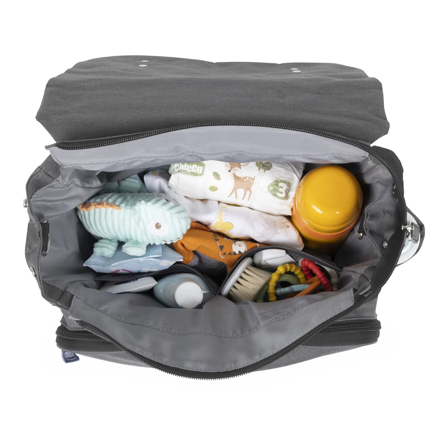 chicco-wickelrucksack-elterntasche-monochrom-mit-wickelunterlage image 3