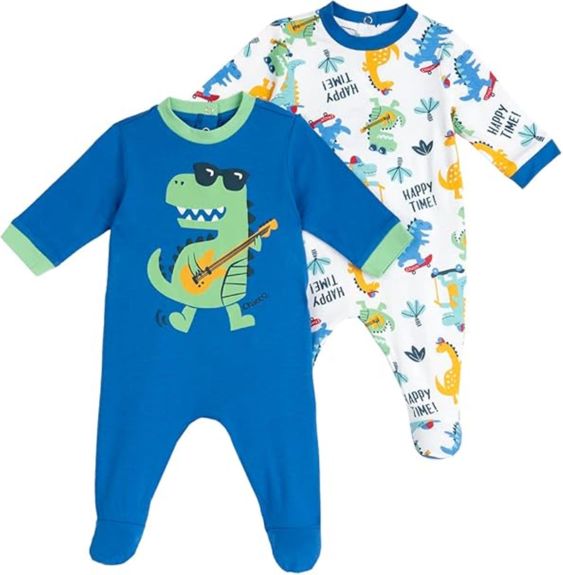 chicco-strampler-set-baumwolle-neugeborene-azurblau-0-3-m image 7