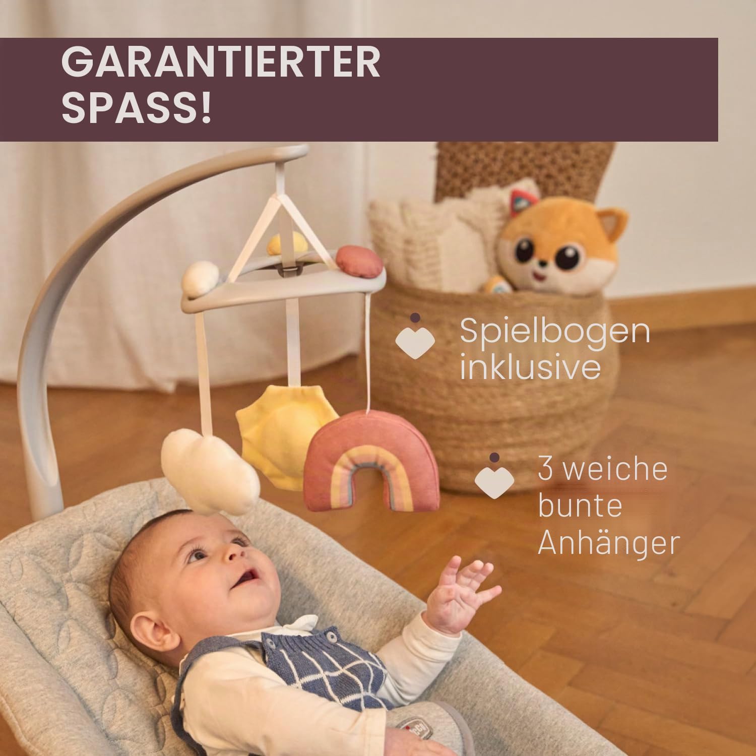 chicco-zen-wave-babywippe-0-6-monate-bio-baumwolle-spielbogen image 4