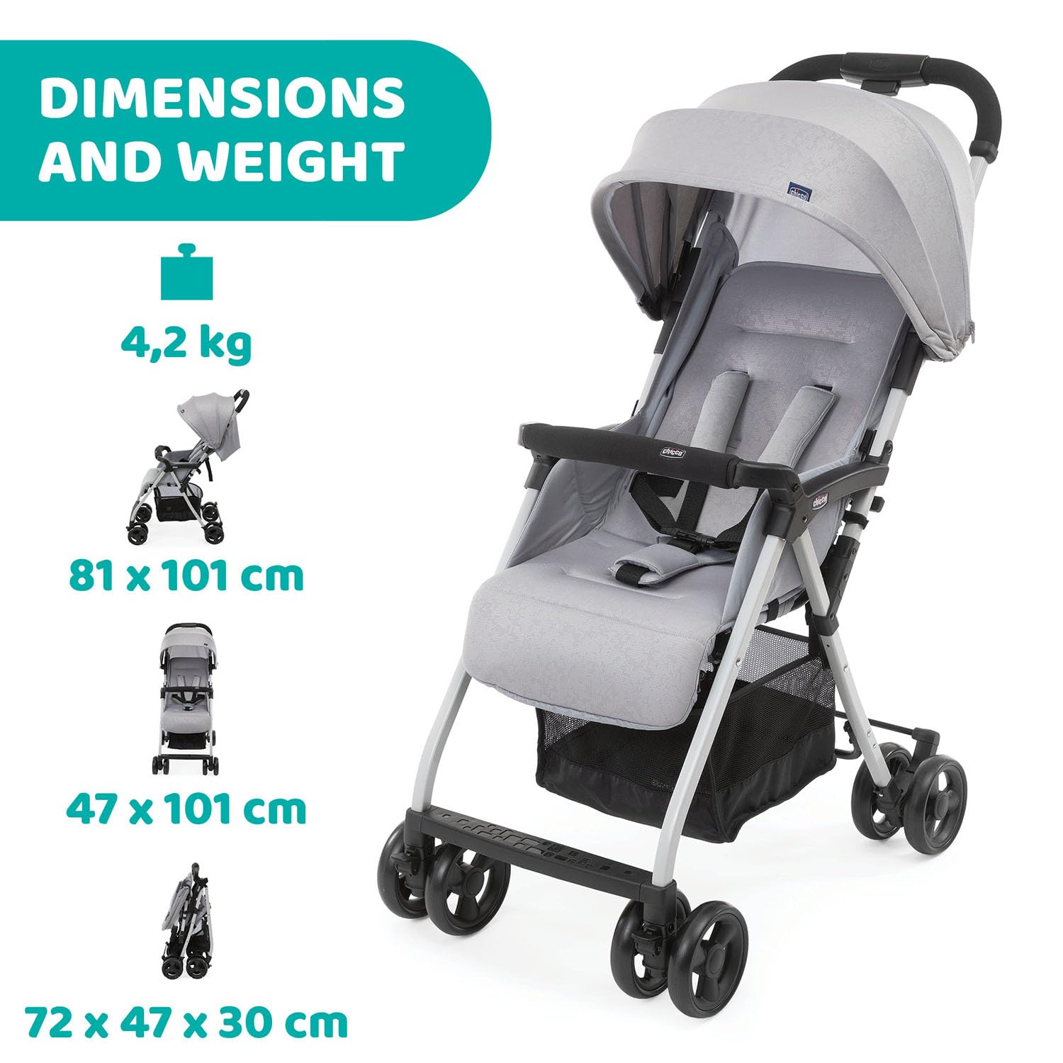 chicco-ohlal-3-buggy-ultraleicht-bis-15-kg-mit-verdeck image 2