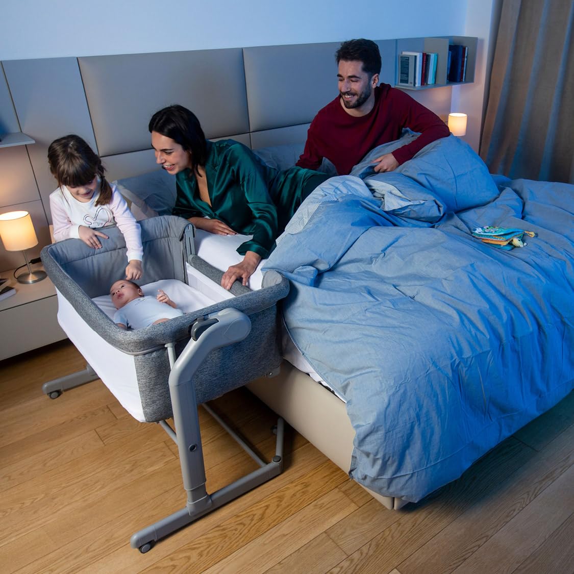chicco-next2me-magic-evo-beistellbett-hellgrau-mit-matratze image 7